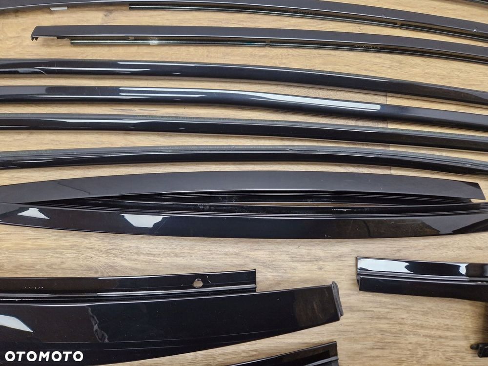 BMW 5 F10 LISTWY SHADOWLINE CZARNY WYSOKI POŁYSK M-PAKIET KOMPLETNY ZESTAW - 7