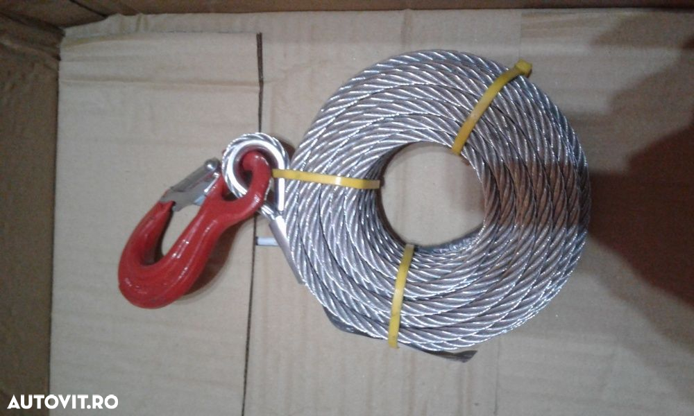 Cablu tractare ALKO 12 metri lungime, grosime 7 mm pt platforme - 3