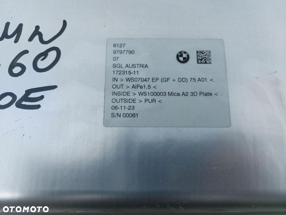 BMW 5 G60 530E x-drive Bateria akumulator 63,5Ah 347,5V 22.08kWh 8871478 - 5