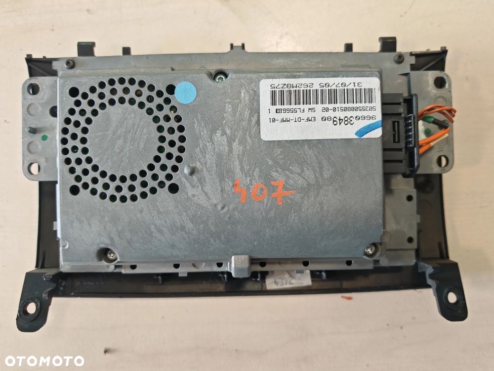 Wyświetlacz Nawigacji Ekran Peugeot 407 Magneti Marelli 9660384980 EMF-DT - 1
