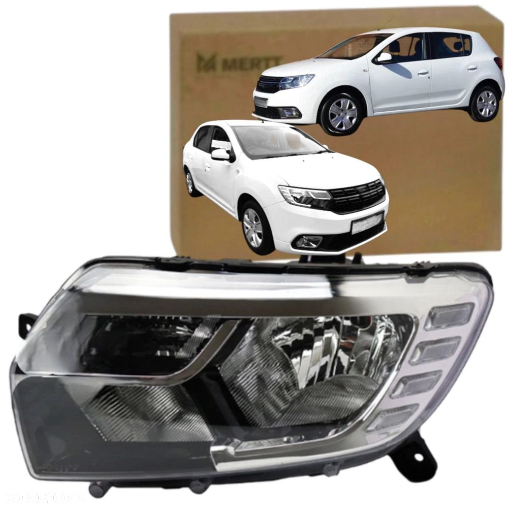 DACIA SANDERO LOGAN II 2017-2021 LAMPA PRZÓD REFLEKTOR LEWY LED 260603795R - 1