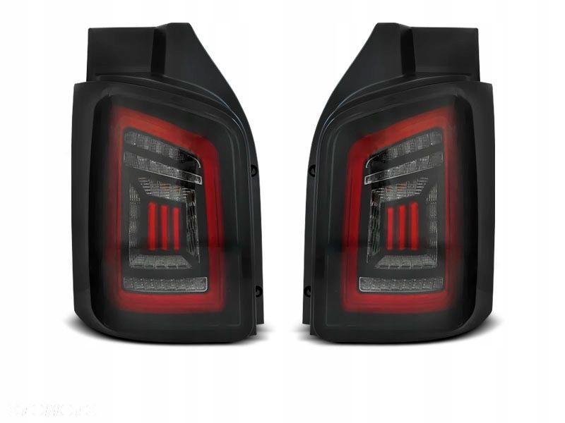 Lampy tylne Led Diodowe Tuning Black VW T5 Transporter 7E 03 Lift 10- drzwi - 2