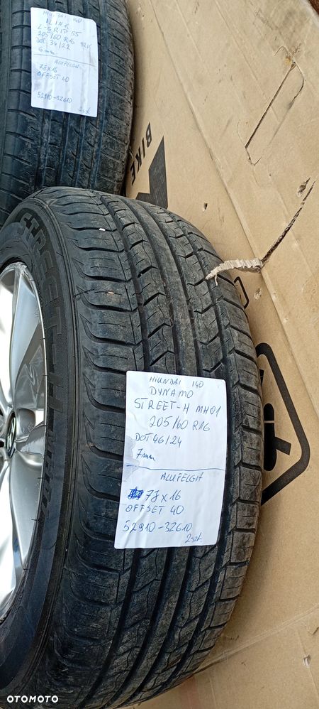 Alufelgi felgi aluminiowe alusy 5x114.3 R16 7J ET40 Hyundai i40 52910-3Z610 - 15