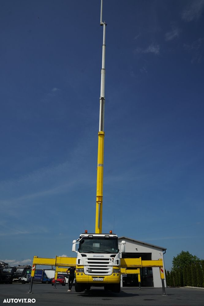 Scania P 380 / 8x4 / Platformă de lucru aeriană / PALFINGER WT 700 / ÎNĂLȚIME DE LUCRU 70 M / - 30