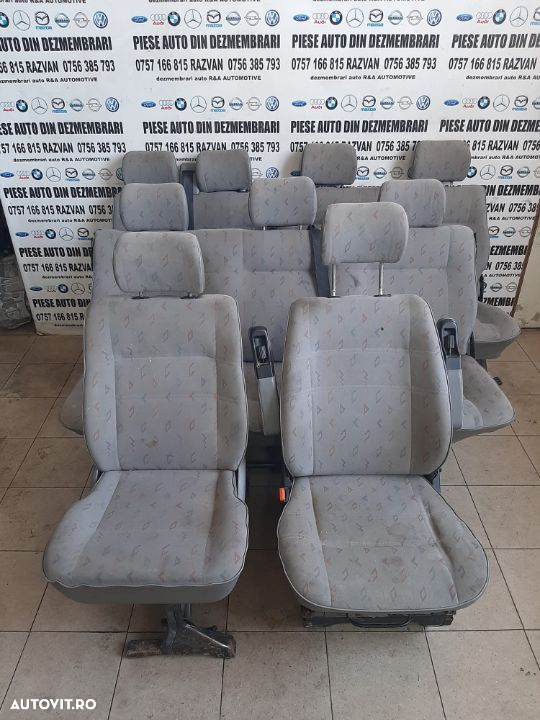 Scaune Bancheta Interior Complet VW Transporter T4 Caravelle 9+1 - 2