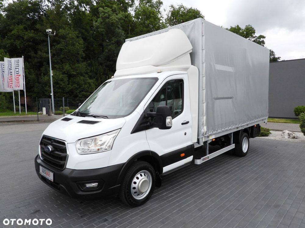 Ford TRANSIT  PLANDEKA 8 PALET TEMPOMAT LEDY BLIŹNIACZE KOŁA KLIMATYZACJA  130KM - 7