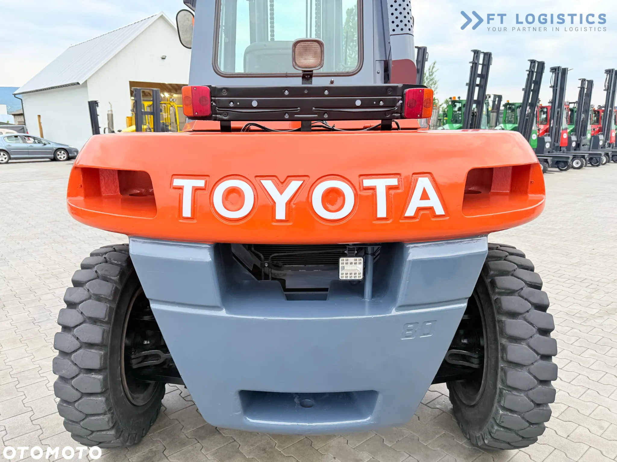 Toyota 60-5FD80 / DIESEL / DUPLEX - 4500MM / NOWE OPONY / KABINA OGRZEWANA / 8 TON / UDT / STAN IDEALNY - 11
