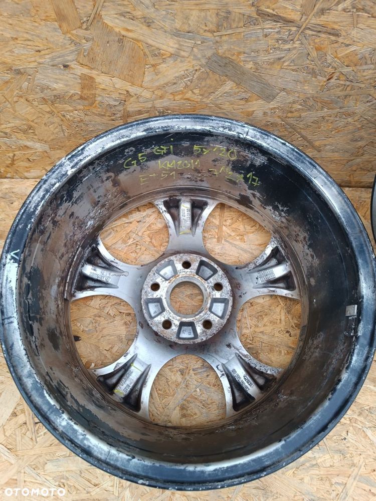 VW GOLF V GTI BBS FELGI ALUMINIOWE ET51 5x112 7,5X17 4SZT BBSRD399 0544096 komplet - 6