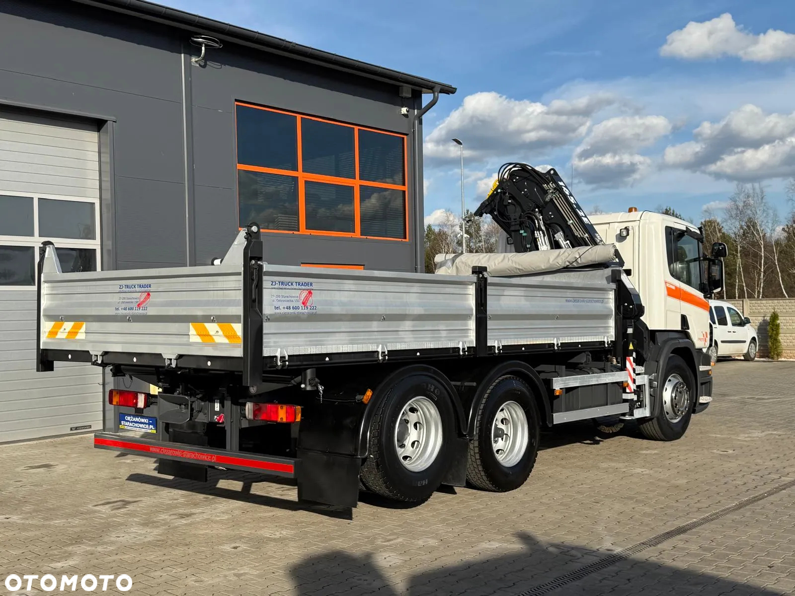 Scania Scania Scania P R 270 / 6x2 / 6x4 / wywrotka 3-S + HDS / stare tacho / żuraw , dzwig , kran , Krane - 7