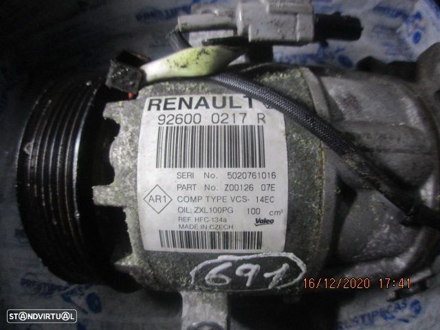 Compressor AC 926000217R RENAULT CLIO 4 2015 0.9 TCE - 3