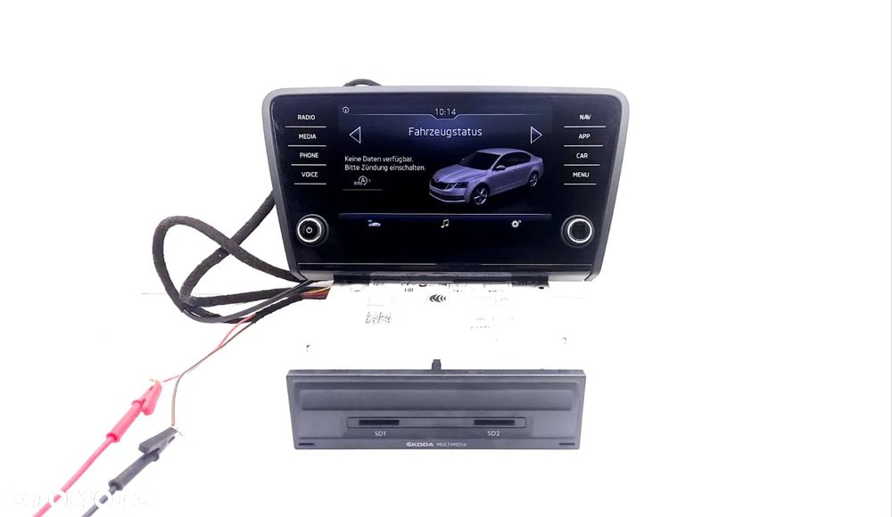 CZYTNIK NAWIGACJI WYŚWIETLACZ SKODA OCTAVIA III SUPERB III 5Q0035874B - 3