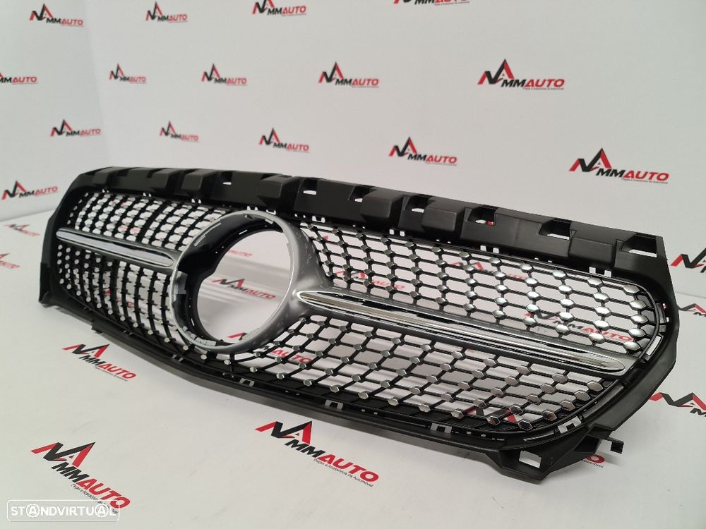 Grelha Frontal Mercedes CLA W117 Diamond Silver - 3