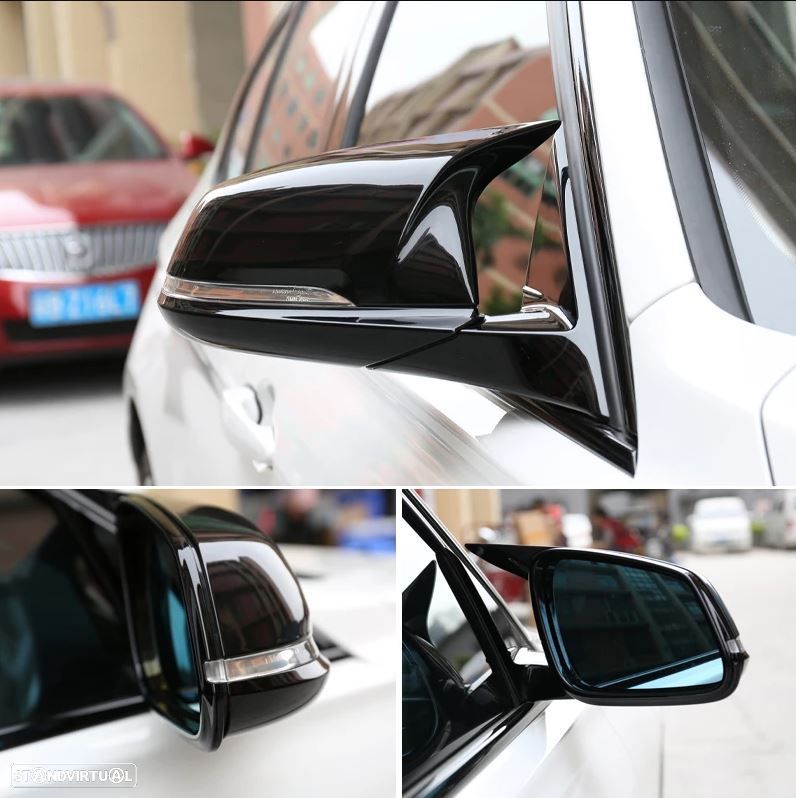 Capas de Espelho BMW X2 F39, X1 F48, Z4 G29, F40, F44 Preto Brilho - 1