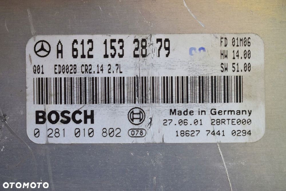 komputer sterownik mercedes w203 a6121532879 - 3