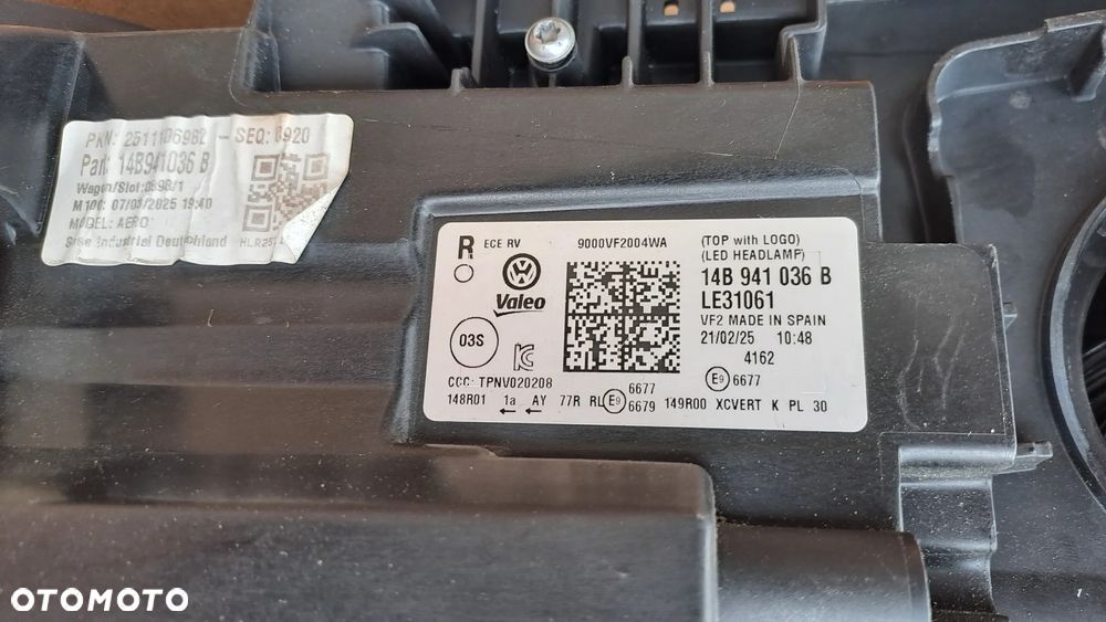 VW VOLKSWAGEN ID7 ID.7 PRAWA LAMPA IQ LIGHT 14B941036B - 6