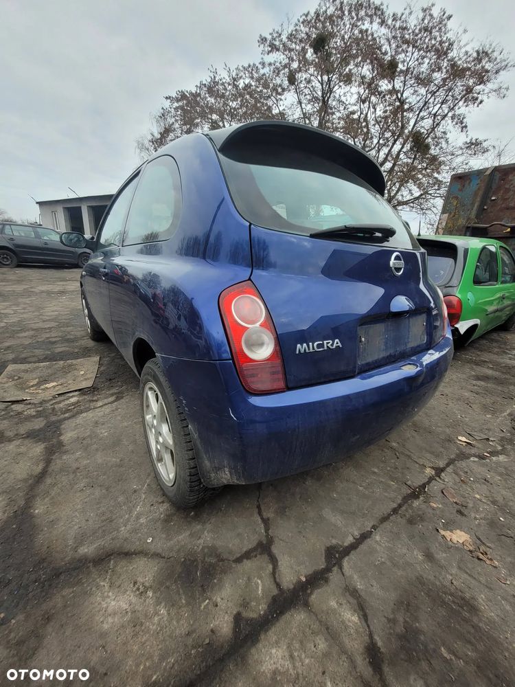 Części- Nissan Micra  Pojemność: 1386  Moc: 65kW  Rok: 2003  Benzyna - 5