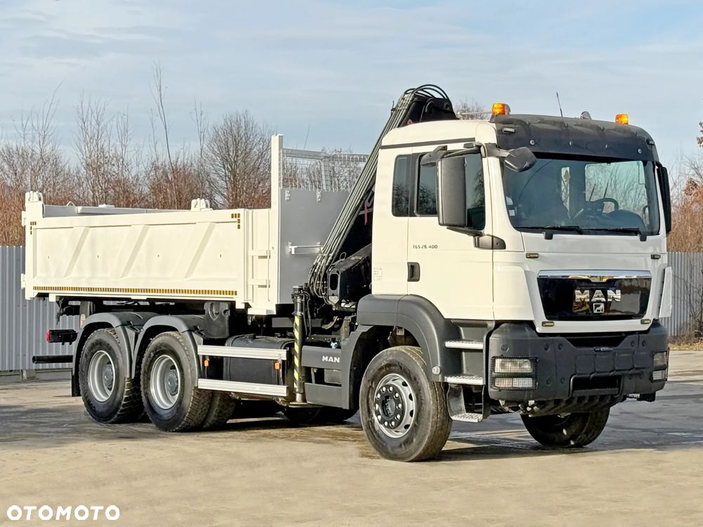 MAN TGS 26.400 *WYWROTKA 5,30m * HIAB 144 B - 3 HIDUO + PILOT * 6x4 - 3