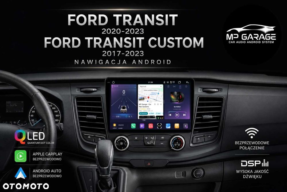 Nawigacja Ford Transit 2020_2023 Android 14 CarPlay 4G Montaż FV