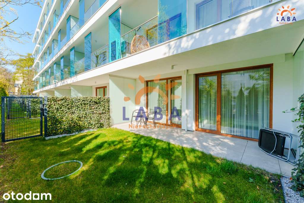 Nowoczesny apartament z ogródkiem – 200 m od plaży