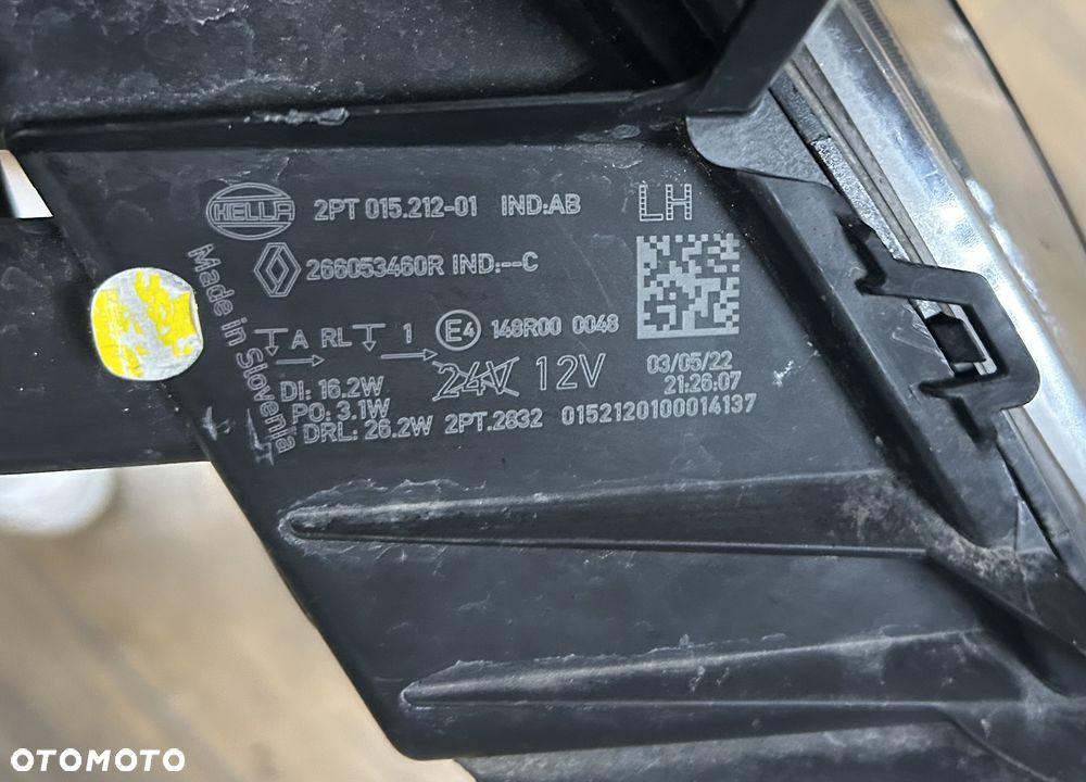 RENAULT MEGANE E-TECH LED LAMPA LEWY PRZÓD 266053460R ORG - 3