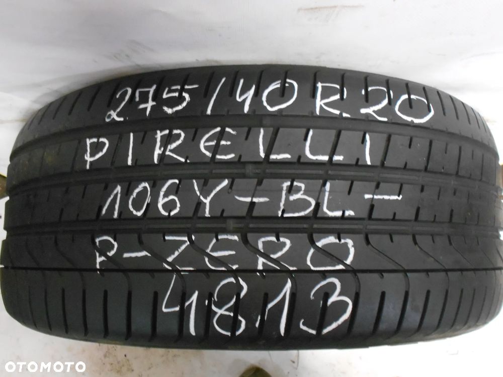 OPONA POJEDYNKA 275/40R20 PIRELLI PZERO BL DOT 4813 6.1MM - 1