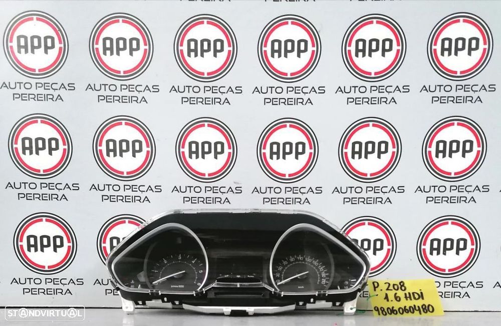 Quadrantes Peugeot 208  1.6 HDI referência 9806060480, 1. 2 referência 9805400380 - 1