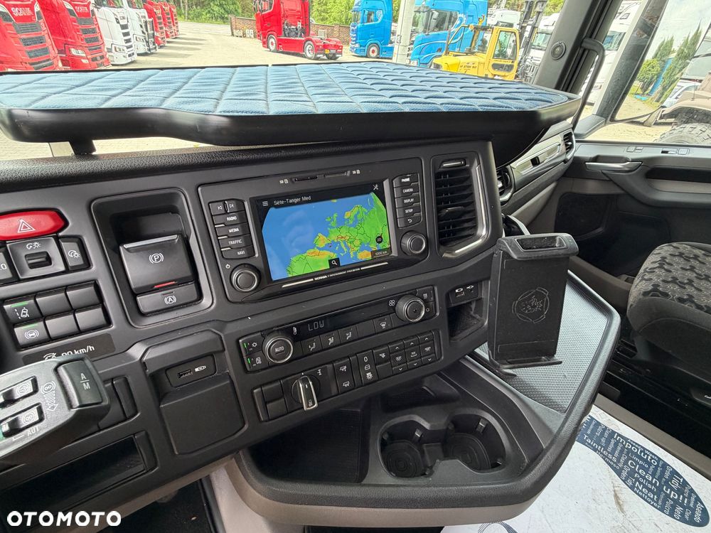 Scania Low deck mega r450 z Niemiec alcoa full led dwa duże zbiorniki navi klima postojowa nowe Tacho - 37