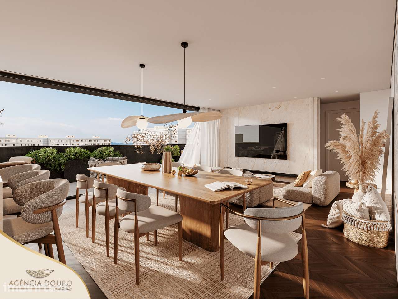 Apartamento T3 duplex com varanda e terraço em Leça da Palmeira - Grande imagem: 3/16