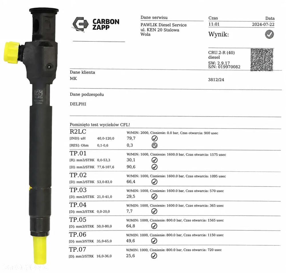 Wtryskiwacz Delphi 28602948 Citroen 2.0 BlueHDi 28388960 28602948 28319895 - 4