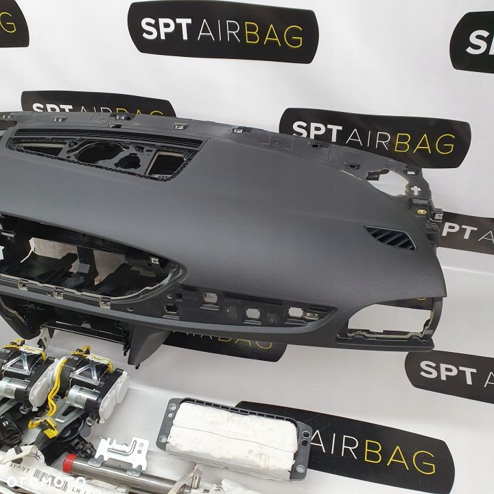 AUDI A6 4G HEAD UP DESKA ROZDZIELCZA KONSOLA KOKPIT PULPIT PODUSZKI AIRBAG AIR BAG PASY KURTYNY KIT SET - 4