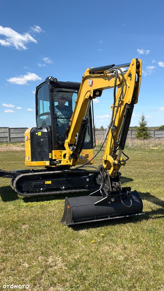 Caterpillar Minikoparka Cat 302.7 3xłyżki Skarpowa hydrL\P dodatkowe linie hydrauliczne szybkozłącze Gąsienice jak Nowe WIDŁY WIERTNICA za dopłatą - 12