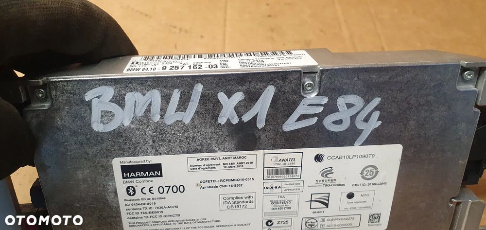 Moduł sterownik bluetooth BMW X1 E84 Lift 9257162 - 8