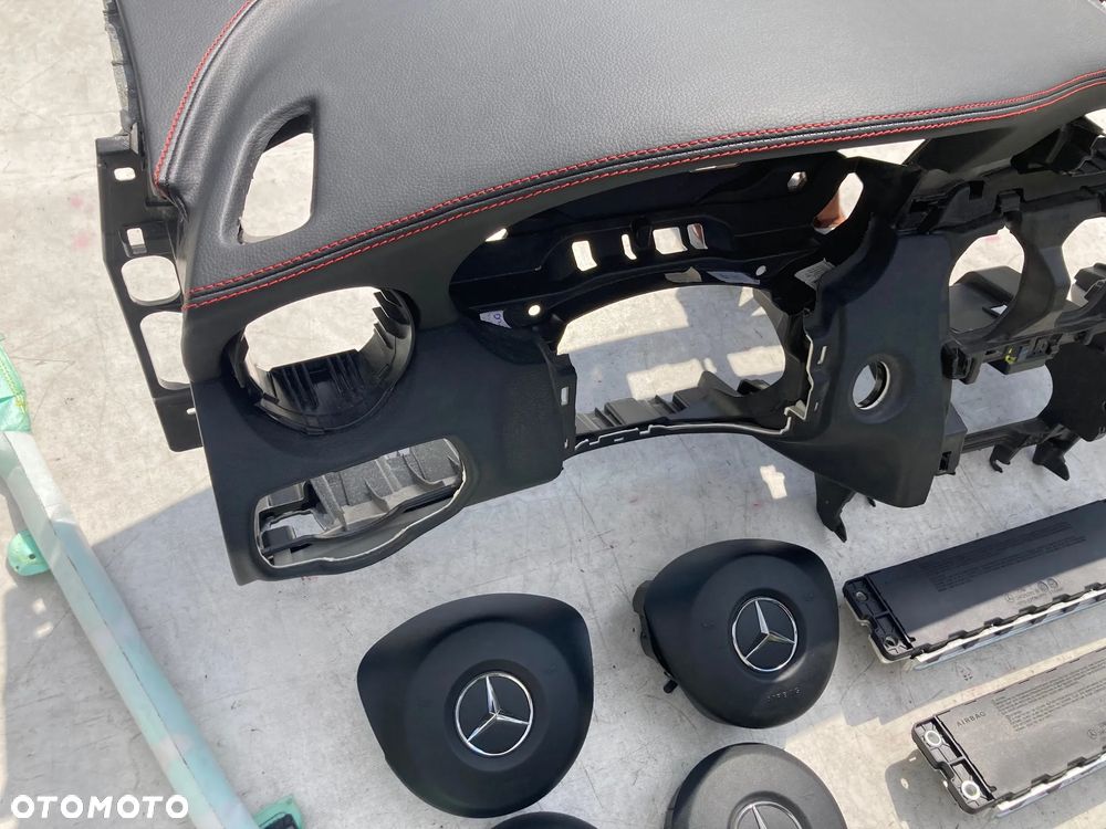 MERCEDES W205 C DESKA KONSOLA KOKPIT PULPIT PÓŁKA PARAPET SKÓRA MANUAL AIRBAG PODUSZKI POWIETRZNE KIEROWCY PASAŻERA PASY PAS KURTYNA KURTYNY naprawa regeneracja Raz2 !!! - 12