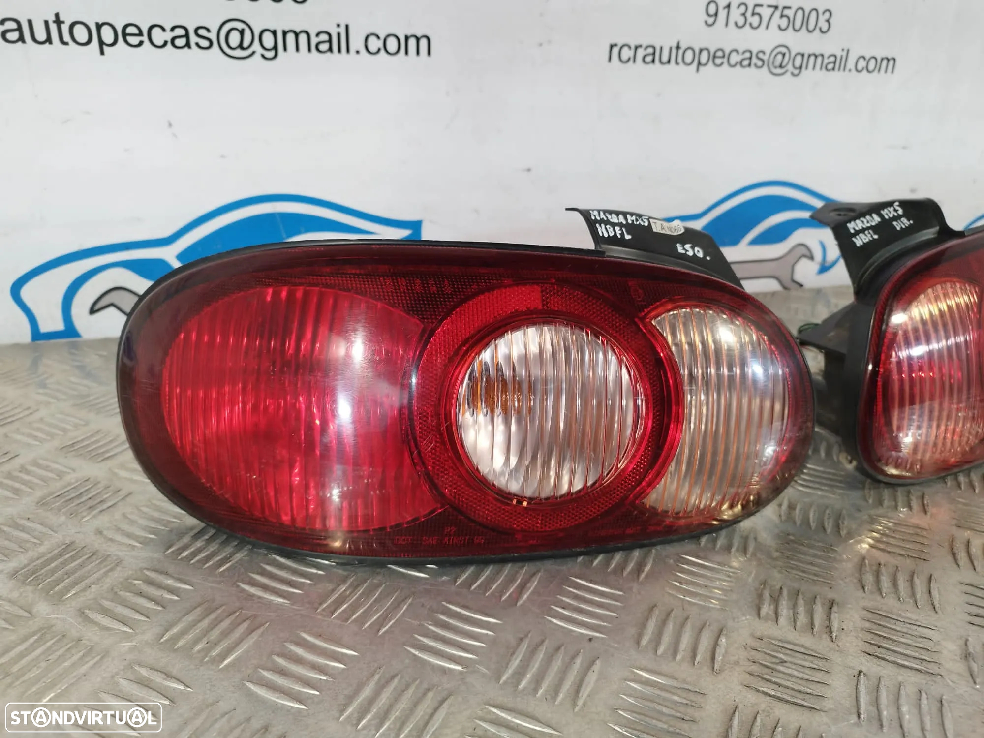 .FAROLIM FAROLINS ESQUERDO DIREITO MAZDA MX5 MX-5 NB N06651180 N06651170 - 2