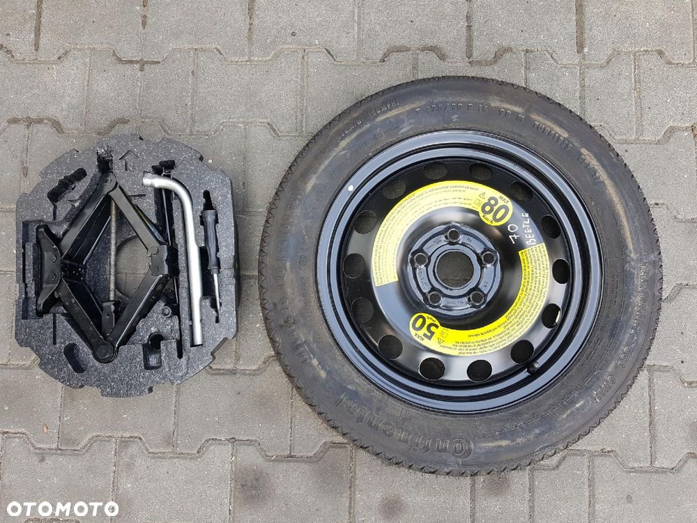 VW BEETLE 5C5 11-19r KOŁO DOJAZDOWE 16 5X112 LEWAREK - 1