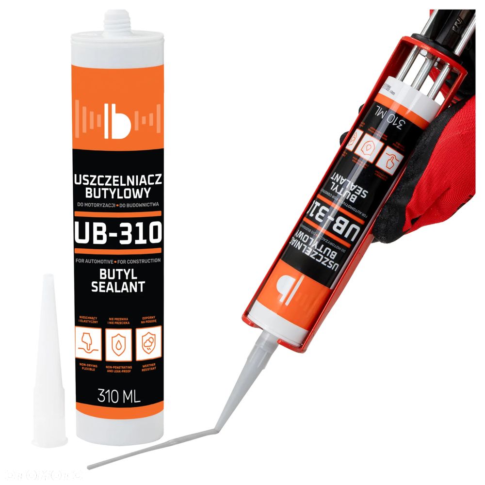 Szary uszczelniacz butylowy Bitmat UB-310 karoseria dach 310ml - 8