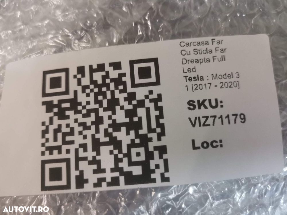 Carcasa Far Cu Sticla Far Dreapta Full Led Tesla  Model 3 1 2017 2018 - 8