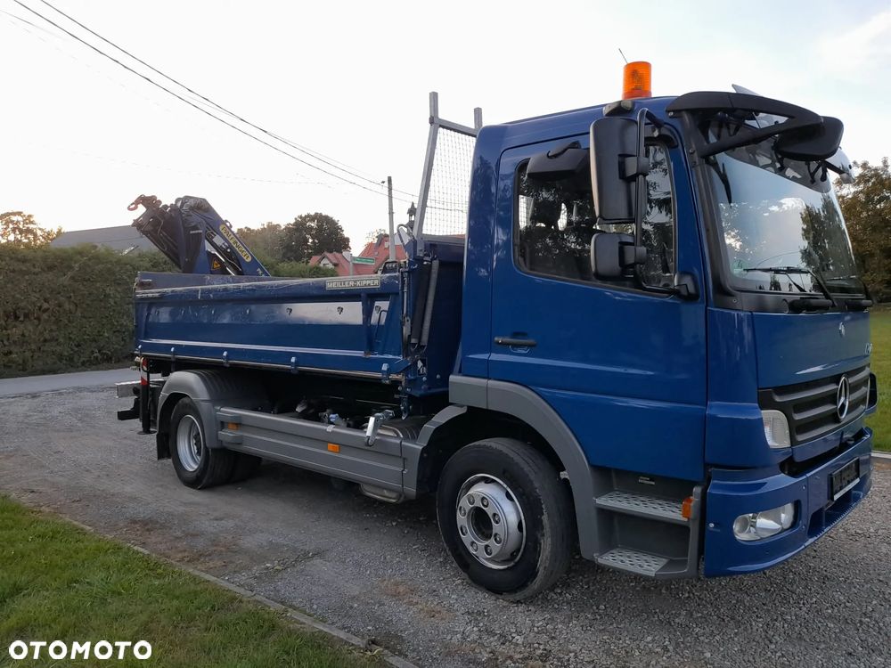 Mercedes-Benz ATEGO 1223K 6 - cylindrów!!  FABRYCZNA WYWROTKA MAILLER Kiper + HDS Dzwig żuraw Palfinger 5+6 funkcja, DODATKOWE zasilanie hydrauliczne przyczepy PRZYCZEPA 16 ton!!! Pełny serwis ASO ORYGINALNY Potwierdzony przebieg 126000km - 17