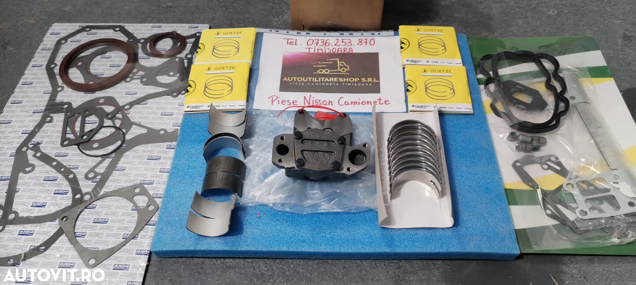 GARNITURA CHIULOASA NISSAN 2.8 A4.28 si  4.0 B4.40 TRADE 2.8 L35-08 L35-09 EBRO PIESE MOTOR SEGMENTI CUZINETI PISTON CAMASA CILINDRU - 6