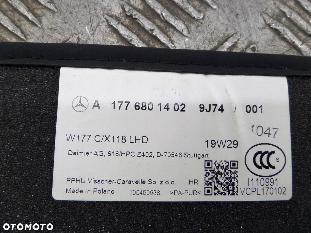dywaniki welurowe mercedes benz a-klasa w177 a177680602 amg - 8