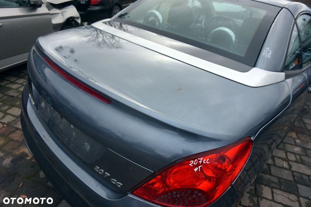 KLAPA BAGAŻNIKA TYLNA 207 CC CABRIO KTHC  SZARY PEUGEOT 2007-2009 - 3