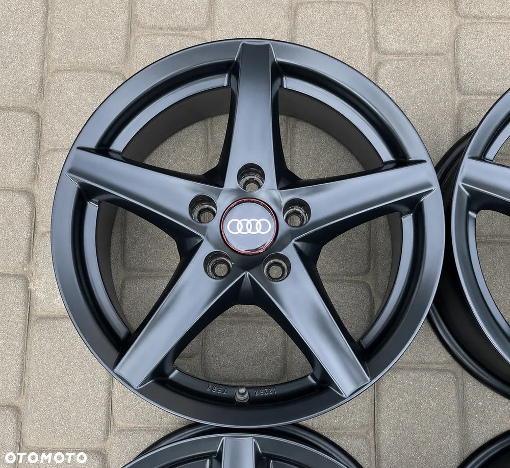 ALUFELGI CZARNE 16 FELGI ALUMINIOWE ALUSY VW SKODA SEAT AUDI MERCEDES 5x112 ET35 7,5Jx16H2 R16 - 5