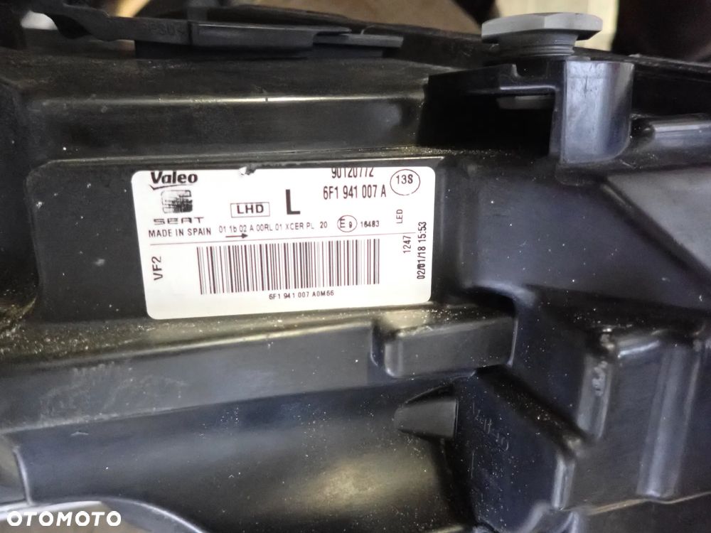 SEAT IBIZA V 6F ARONA LAMPA LEWY PRZÓD EUROPA 6F1941007A - 8