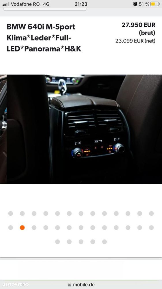 BMW Seria 6 640i - 22