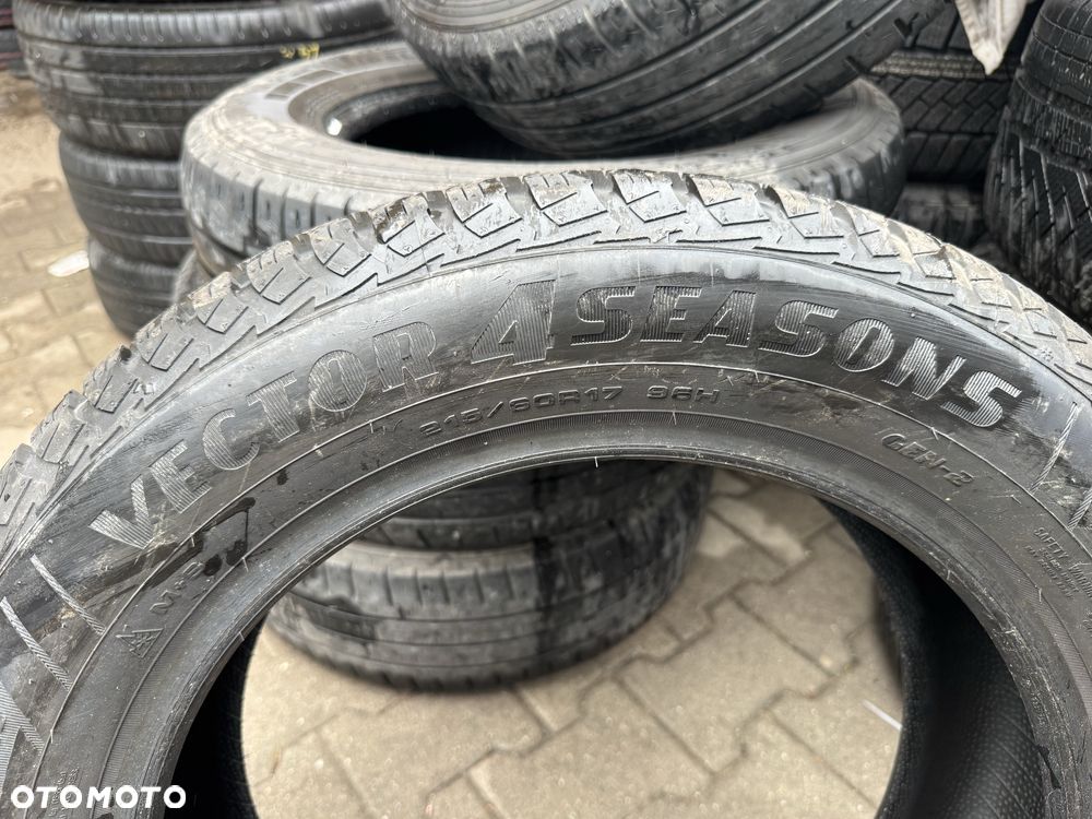 Nowe opony wielosezonowe całoroczne 215/60/17 Goodyear 2 sztuki 2022r - 4
