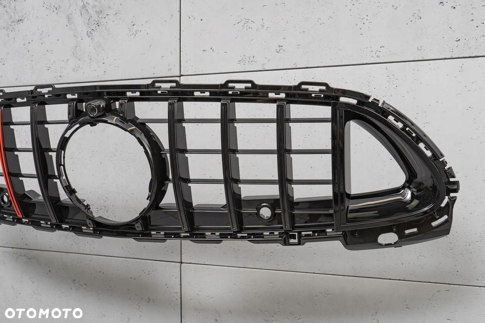 mercedes c-class w206 2021-25 grill panamericana gt brabus czarny z ka - 9
