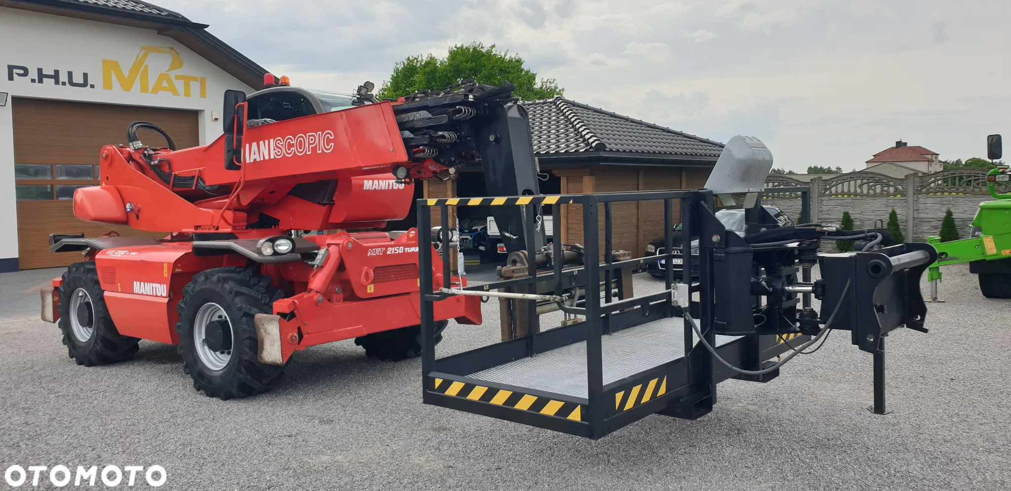 Manitou MRT2150 Privilege kosz hydr. skrętny / wciągarka/widły hydr./pilot/ sprowadzona - 6