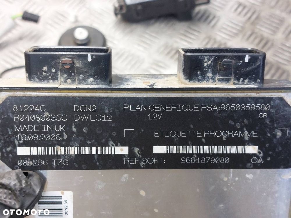 ZESTAW STARTOWY CITROEN BERLINGO I LIFT 1.9 D 9650359580 9657999880 - 2