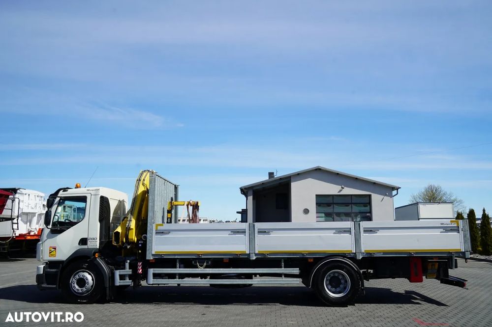 Volvo FL 280 / 4X2 / CAROSERIE 7,3 M / HYVA DRIVE / PILOT / FURCĂ PENTRU PALEȚI / ROTATOR / EURO 6 - 11