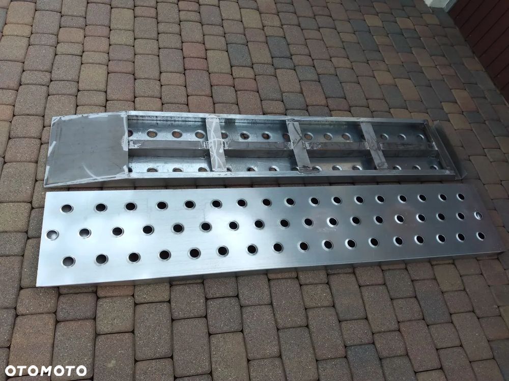 TRAPY WJAZDOWE PODJAZDY NAJAZDY STALOWE szerokość 180-500mm Motocyklowe koparki kosiarki wózki inwalidzkie komponenty do budowy trap blacha rynna zawieszki płetwa ceownik - 6